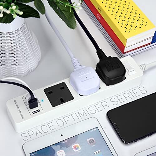 Space Optimise UK Plug Extension Lead