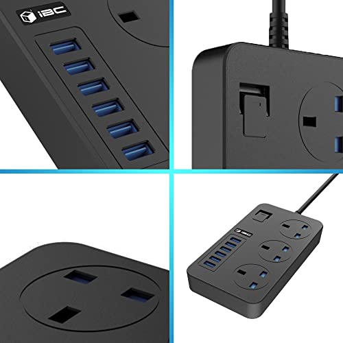 T09 UK Power Strip with USB