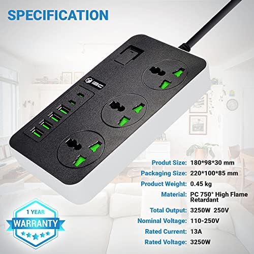 Impression Series Universal Extension Lead with USB-C