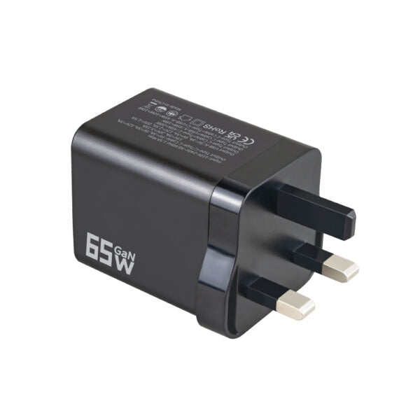 iBlockCube 65W GaN Charger with Retractable Cable – Fast Charging for iPhone 16, Smartphones and More product