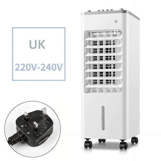iBlockCube Portable Floor Air Cooler – Mobile Evaporative Cooling Fan for Home & Office