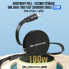 iBlockCube 100W/27W PD Fast Charging Cable – 2-in-1 Retractable Charging Cable for Apple, Huawei, and Laptops