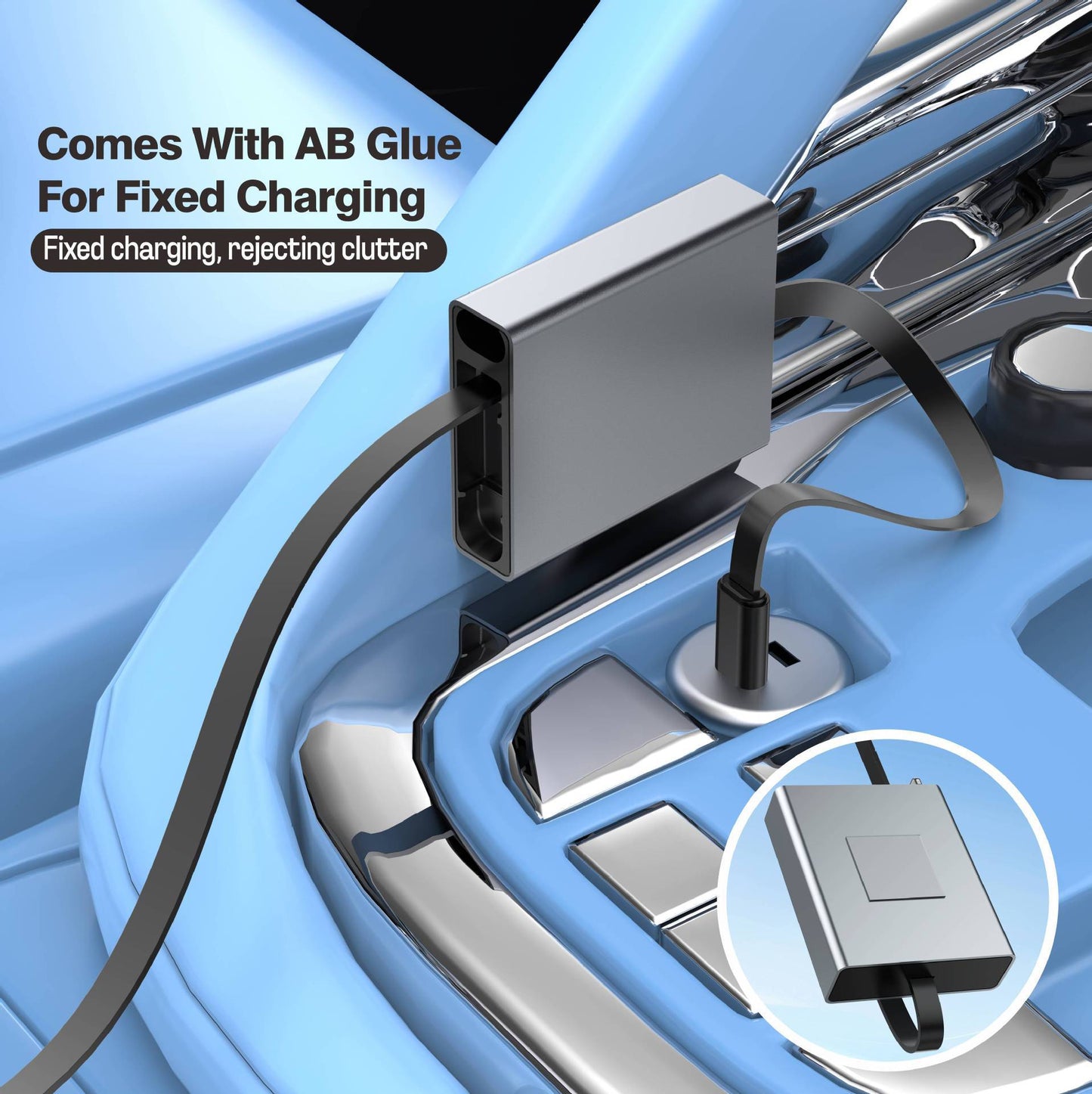 iBlockCube 100W Super Fast 3-in-1 Retractable Charging Cable – Charge Your Phone, Tablet, and Laptop Anywhere