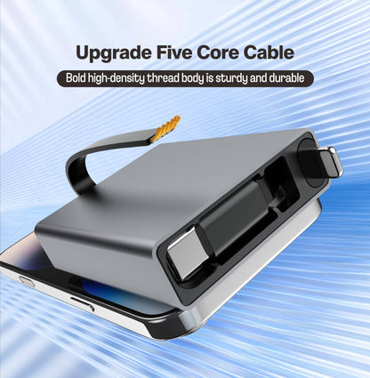 iBlockCube 100W Super Fast 3-in-1 Retractable Charging Cable – Charge Your Phone, Tablet, and Laptop Anywhere