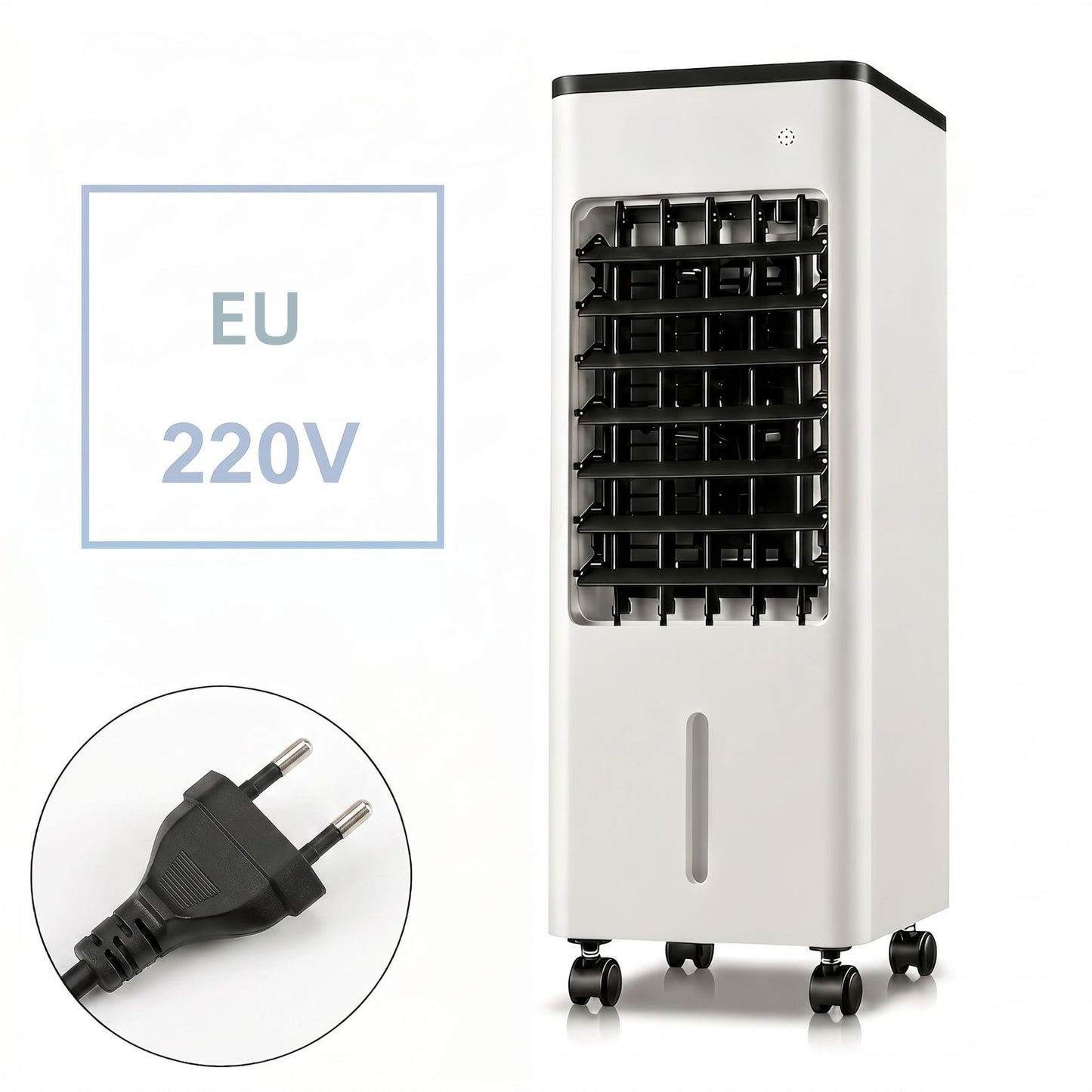 iBlockCube Portable Floor Air Cooler – Mobile Evaporative Cooling Fan for Home & Office