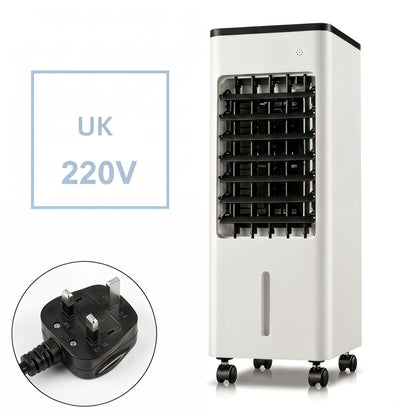 iBlockCube Portable Floor Air Cooler – Mobile Evaporative Cooling Fan for Home & Office