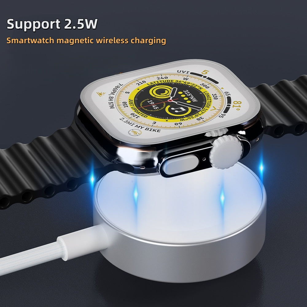 iBlockCube Apple Watch iWatch Magnetic PD Fast Charging 65W 2-in-1 Type-C Cable – Charge Your Apple Devices Efficiently
