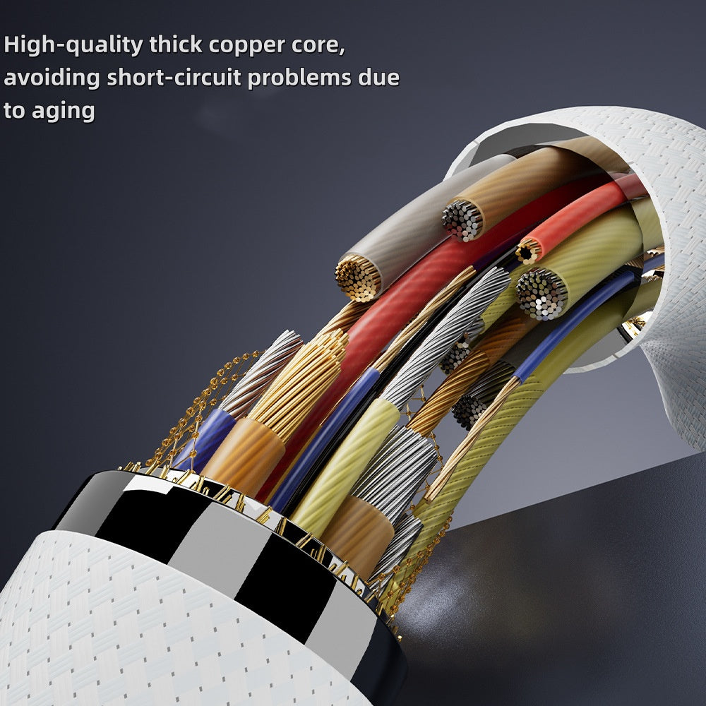 iBlockCube Apple Watch iWatch Magnetic PD Fast Charging 65W 2-in-1 Type-C Cable – Charge Your Apple Devices Efficiently