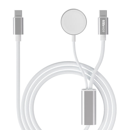 iBlockCube Apple Watch iWatch Magnetic PD Fast Charging 65W 2-in-1 Type-C Cable – Charge Your Apple Devices Efficiently