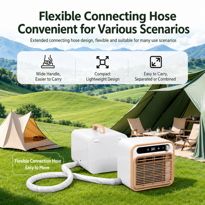 iBlockCube Portable Split Air Conditioner – No Installation, No Drainage, Plug-and-Play Cooling System