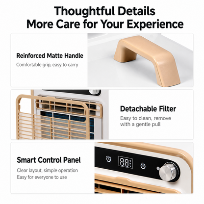 iBlockCube Portable Split Air Conditioner – No Installation, No Drainage, Plug-and-Play Cooling System