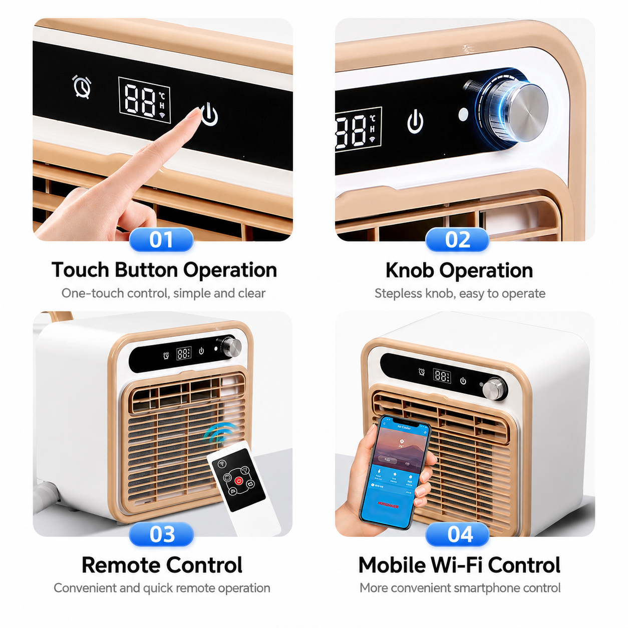 iBlockCube Portable Split Air Conditioner – No Installation, No Drainage, Plug-and-Play Cooling System