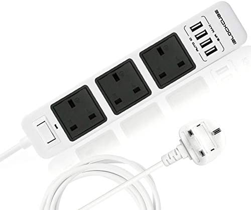 Space Optimise UK Plug Extension Lead