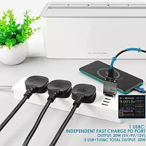 Space Optimise UK Plug Extension Lead 5m