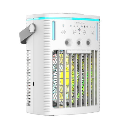 iBlockCube 1L Personal Air Cooler – Portable Mist Cooling Fan with Large Water Tank for Home & Bedroom