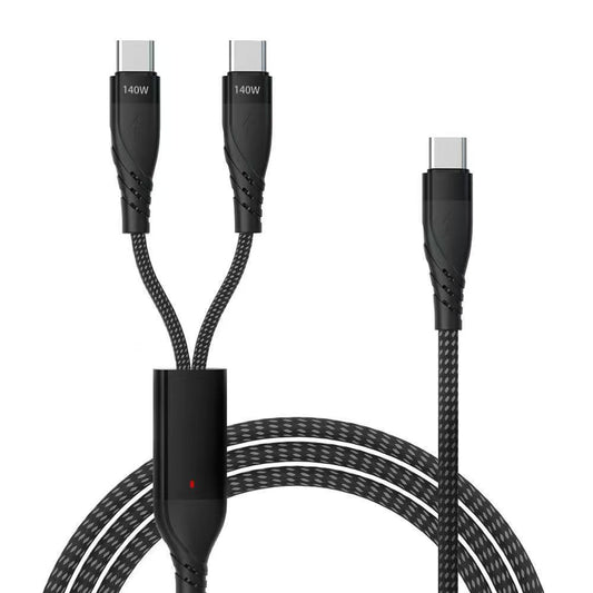 iBlockCube 1.2M PD 2-in-1 Type-C Fast Charging & Data Cable – High-Speed 5A Power Delivery for iPhone, Huawei, and Laptops
