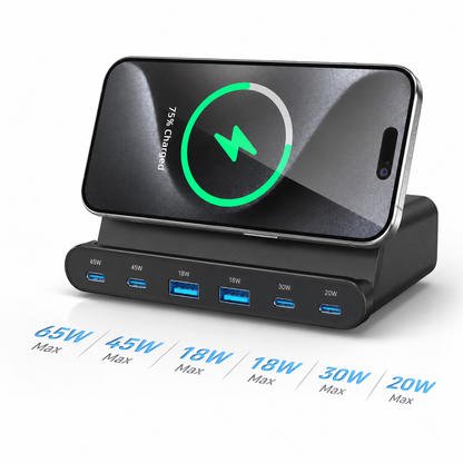 iBlockCube 160W desktop vertical portable wireless fast charger