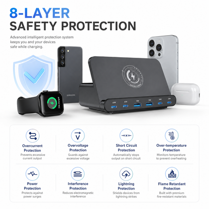 iBlockCube 160W desktop vertical portable wireless fast charger