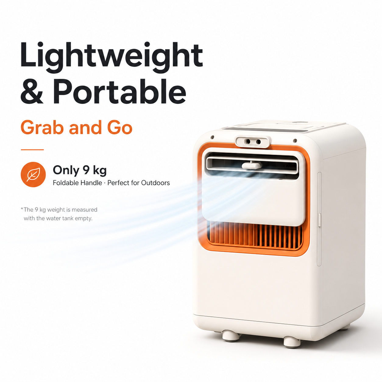 iBlockCube Portable Mini Compressor Air Cooler – Desktop Personal Air Conditioner for Home, Kitchen & Camping