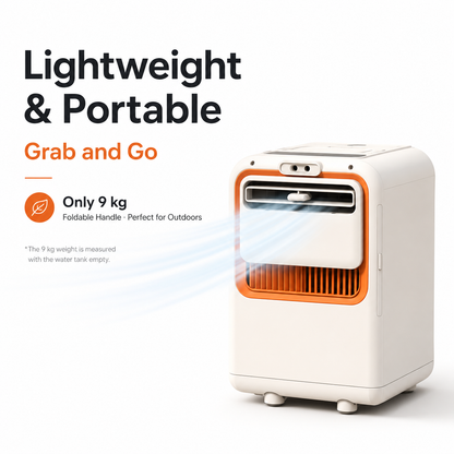 iBlockCube Portable Mini Compressor Air Cooler – Desktop Personal Air Conditioner for Home, Kitchen & Camping