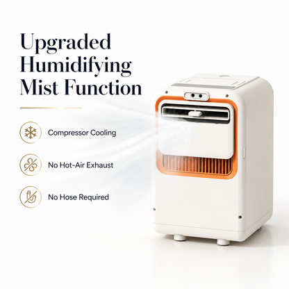 iBlockCube Portable Mini Compressor Air Cooler – Desktop Personal Air Conditioner for Home, Kitchen & Camping