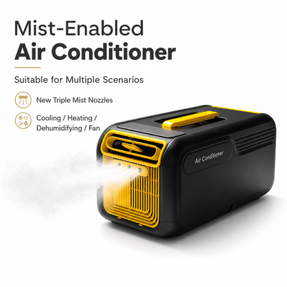 iBlockCube Portable Air Conditioner – Cooling & Heating All-in-One Unit for Home, Camping & Outdoor Use