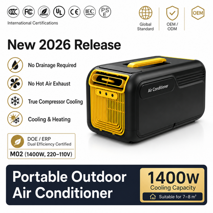 iBlockCube Portable Air Conditioner – Cooling & Heating All-in-One Unit for Home, Camping & Outdoor Use