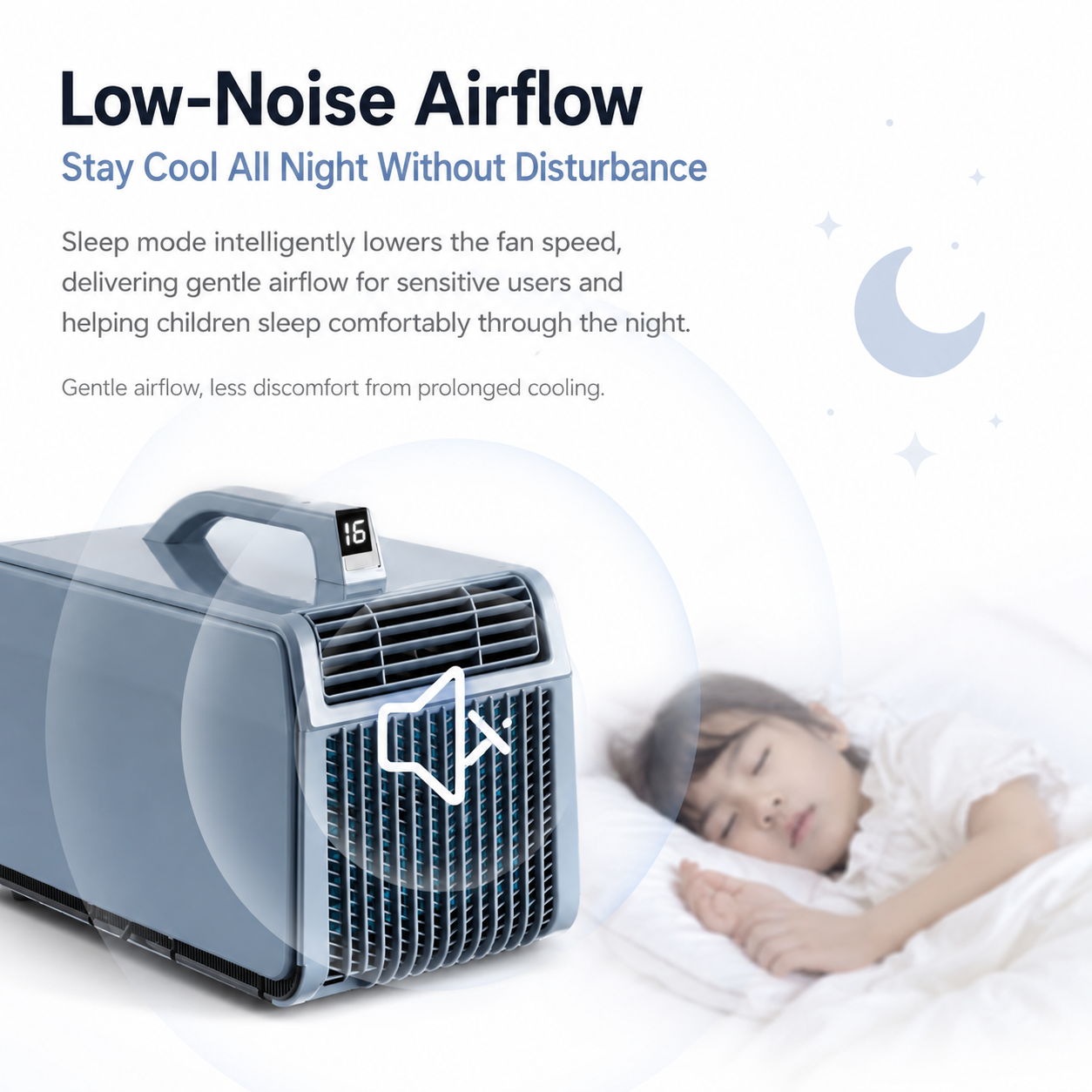 iBlockCube Portable Cooling & Heating Air Conditioner – No-Drain Mobile AC for Home, Camping & Outdoor Use