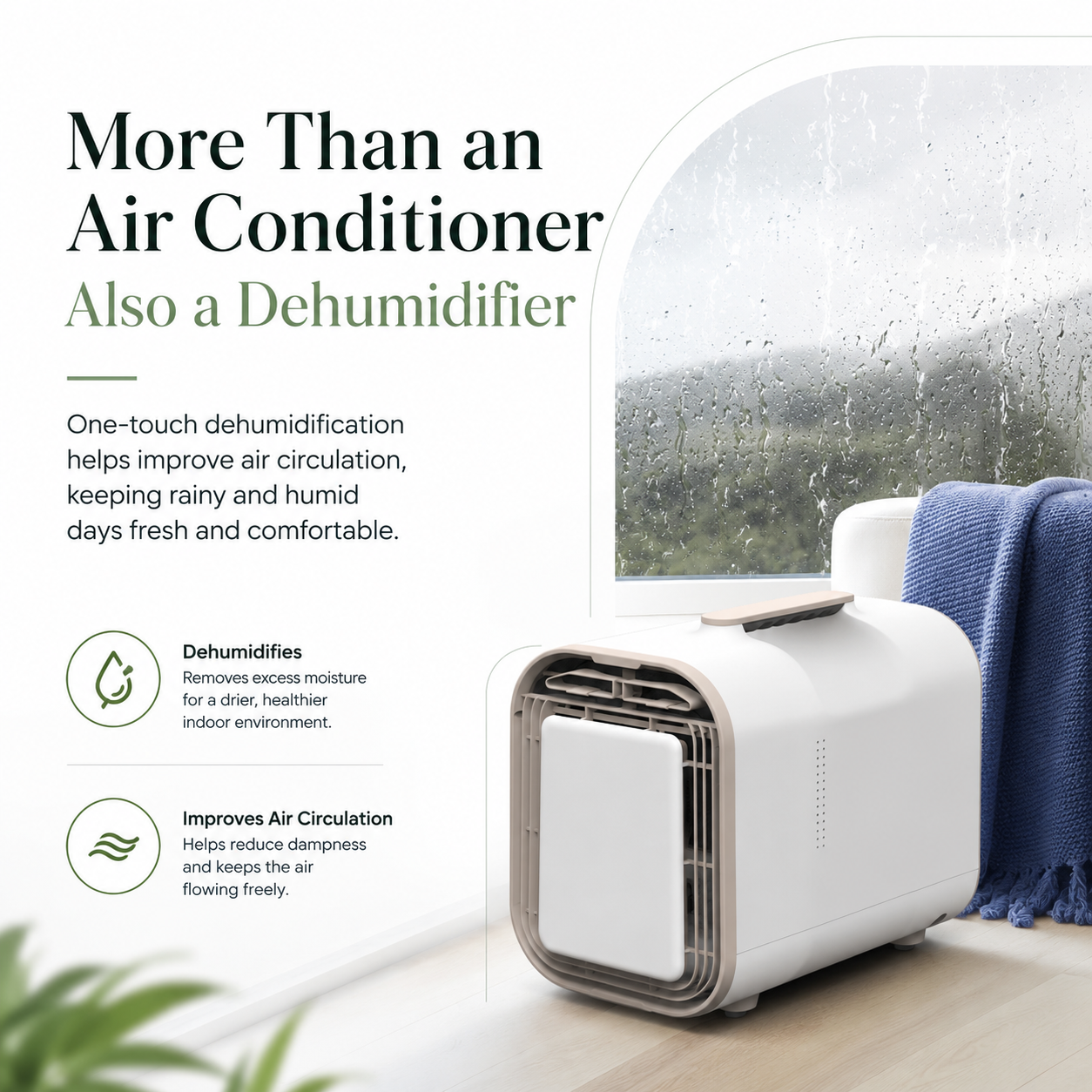 iBlockCube Portable Mini Compressor Air Conditioner – Personal Cooling AC for Home, Camping & Outdoor Adventures