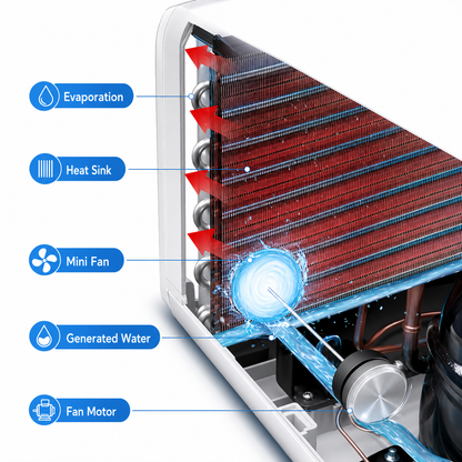 iBlockCube Portable Mini Compressor Air Conditioner – Personal Cooling AC for Home, Camping & Outdoor Adventures