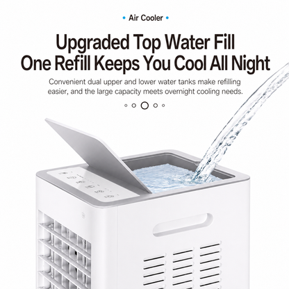 iBlockCube Portable Evaporative Air Cooler – Mobile Cooling Fan for Home, Office & Industrial Use