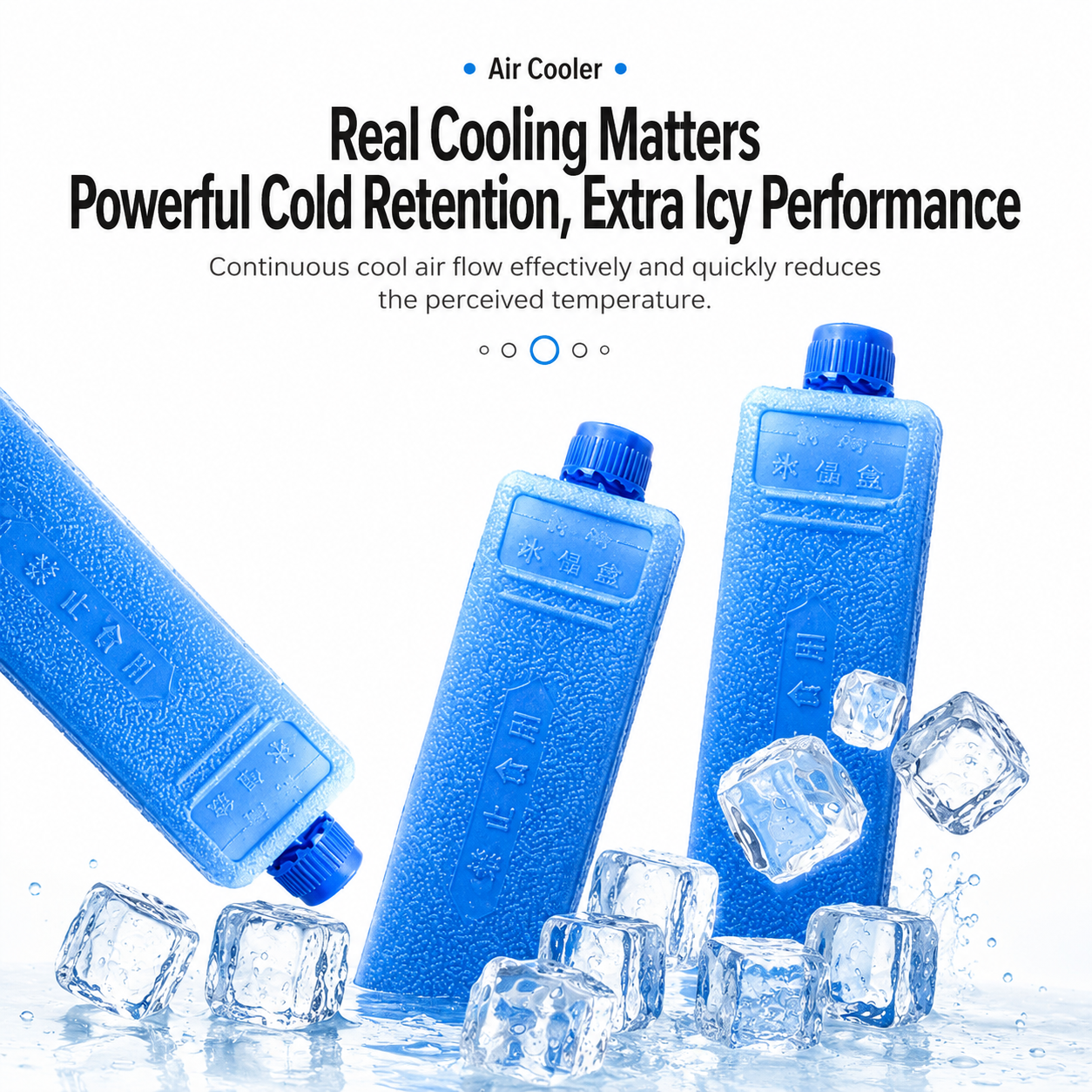 iBlockCube Portable Evaporative Air Cooler – Mobile Cooling Fan for Home, Office & Industrial Use