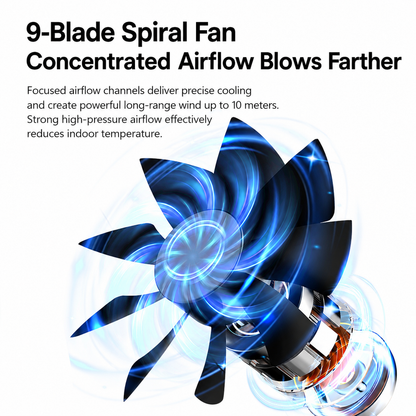 iBlockCube Portable Mini Air Cooler – Desktop Evaporative Cooling & Humidifying Fan