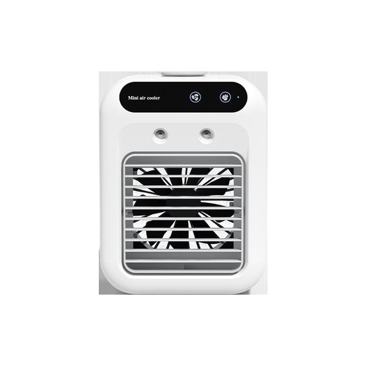 iBlockCube Portable Mini Air Cooler – Desktop Evaporative Cooling & Humidifying Fan
