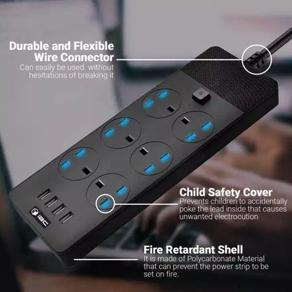 T12 Alien Series UK Power Strip With USB