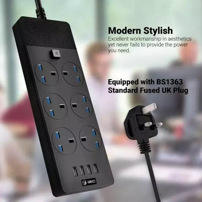 T12 Alien Series UK Power Strip With USB